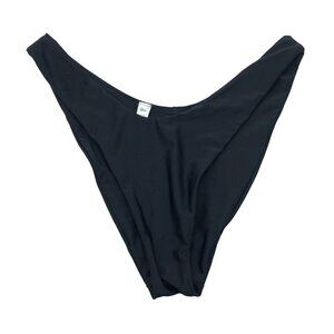Aerie Bikini Bottom Cheekier High Cut Black XXL